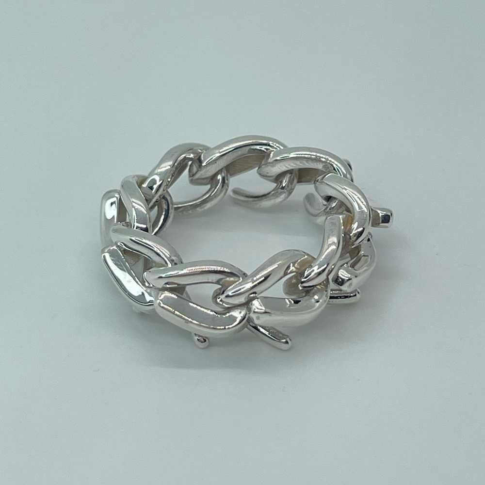 Tiffany & Co. Silver Link Ring - Picture 2 of 16